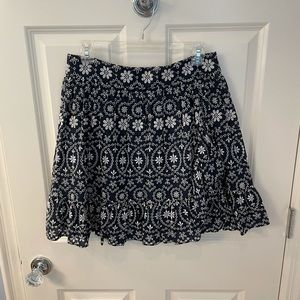 Kate spade embroidered skirt